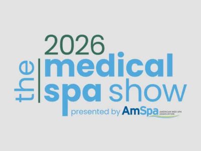The Medical Spa Show 2026 logo presented by AmSpa.