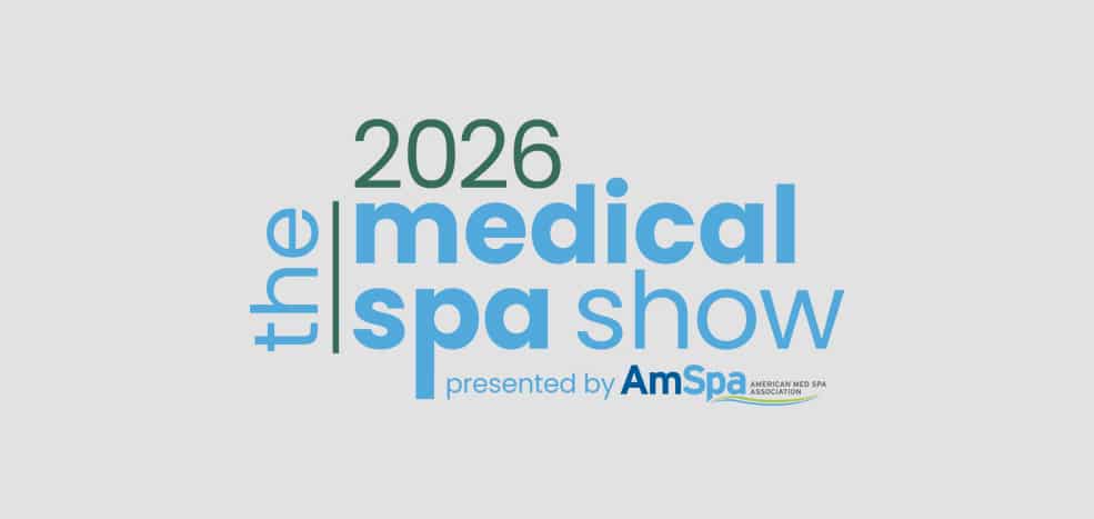 The Medical Spa Show 2026 logo presented by AmSpa.
