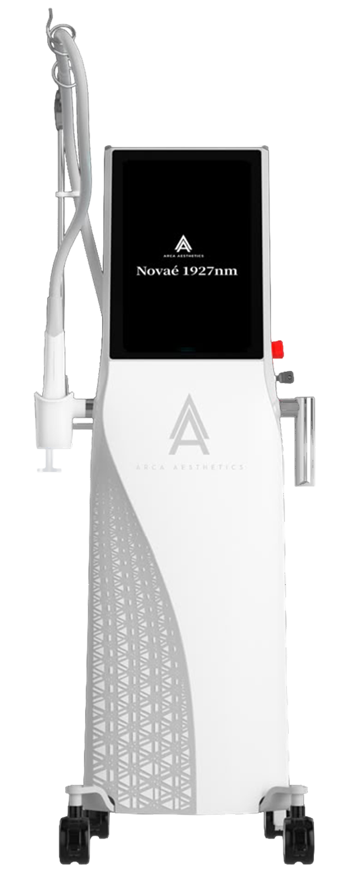 Novae 1927nm laser machine by Arca Aesthetics with display and handpiece.